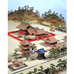 Model of the grounds of the Izumo Grand Shrine (from the Keicyo Period)