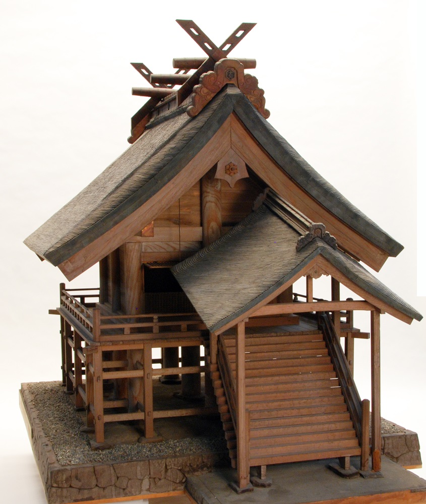 神魂神社本殿模型（国立歴史民俗博物館）<br>島根県初公開