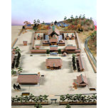 Model of the grounds of the Izumo Grand Shrine (from the Kanbun Period)