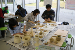 土器作りの様子（前回）