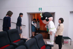 お辞儀で感謝を伝える雲太くん