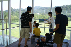 3階展望テラスにて