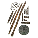 Artifacts unearthed from the Kanbara-shrine mounded tomb(important cultural property)