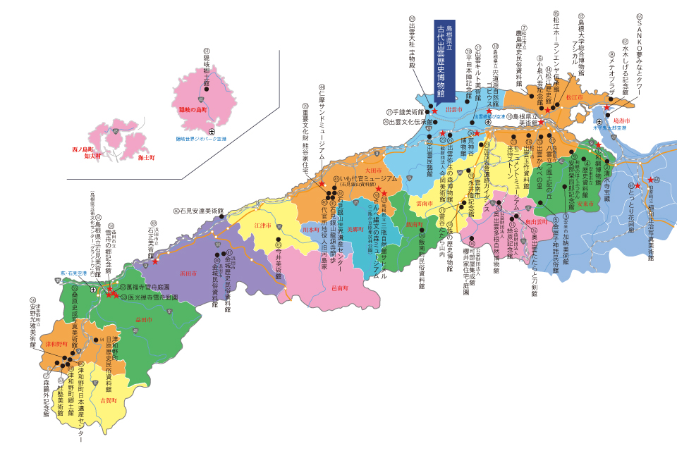 島根県地図/